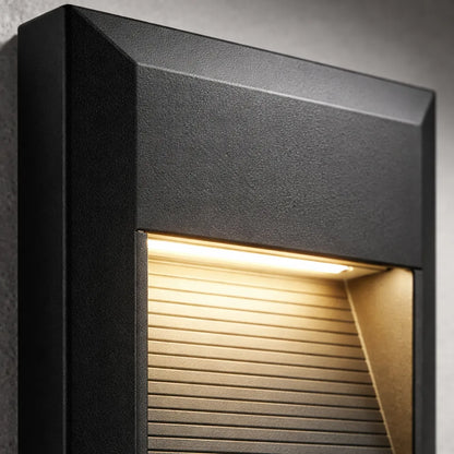 Luminario De Cortesía Led Philco 3w Negro Ip65 Cuadrado