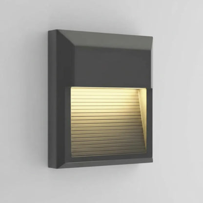 Luminario De Cortesía Led Philco 3w Negro Ip65 Cuadrado