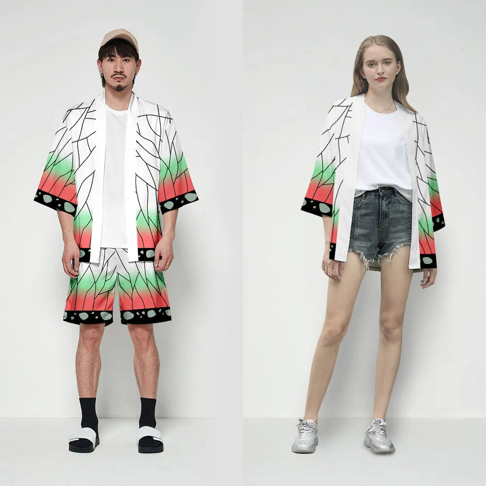 Kimono anime Demon Slayer Kamado Tanjirou y Nezuko UNISEX