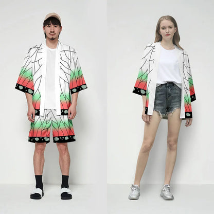 Kimono anime Demon Slayer Kamado Tanjirou y Nezuko UNISEX