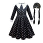 Traje de cosplay o disfras Wednesday Addams para niñas